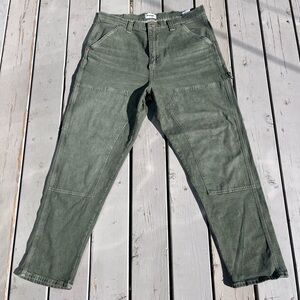 Wrangler Green double knee carpenter pants 
38x32
 #streetwear #vintage #thrift
